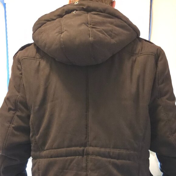 Yozai Men's Winter Jacket/ Coat with Multi Pockets and Detachable Hood - Picture 6 of 15